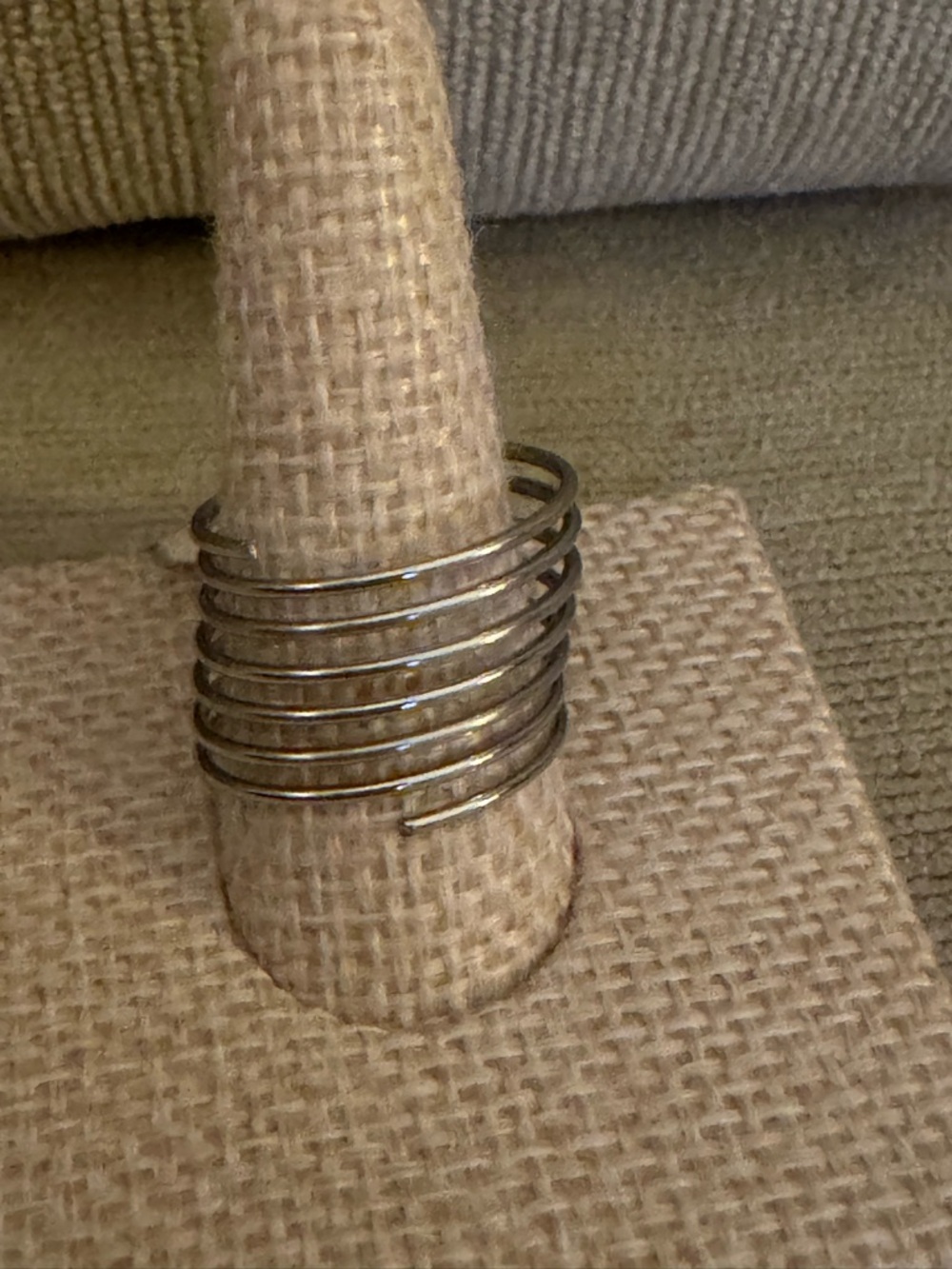 Stacked Silver Tone Multi-Band Ring - Silver